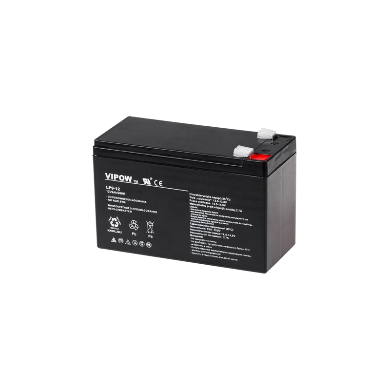 Acumulatori Baterii, ACUMULATOR STATIONAR SLA 12V 9AH VIPOW -1, dioda.ro