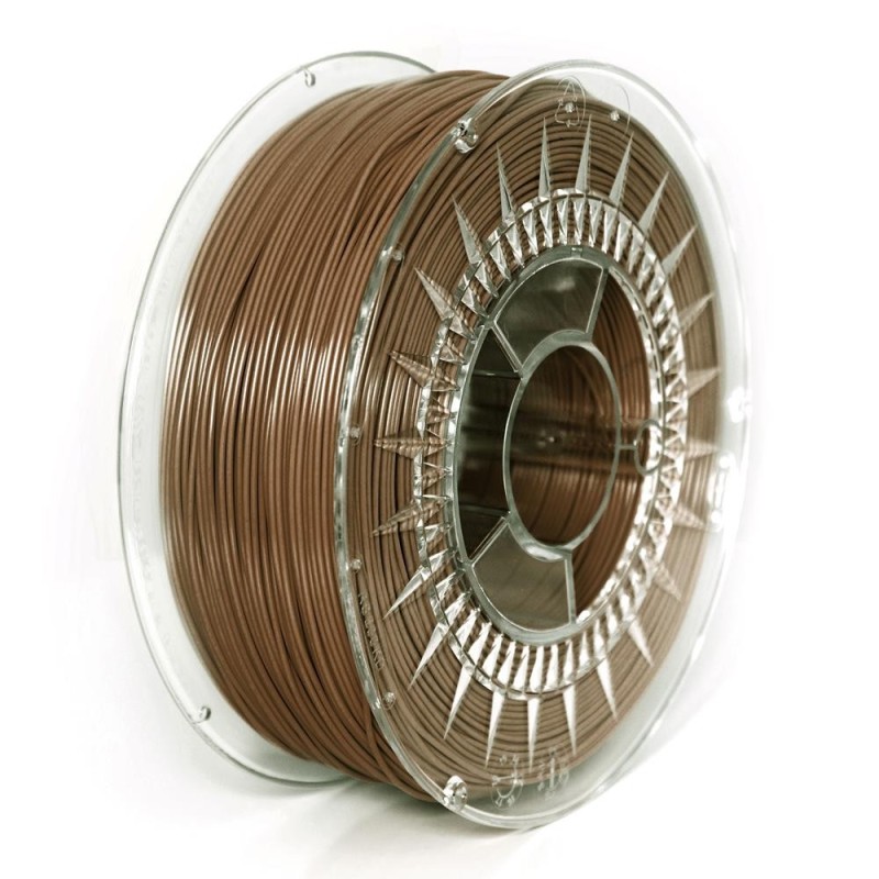 Filament, Filament: PLA  maro  1kg  195°C  ±0,05mm  1,75mm DEV-PLA-1.75-BR -2, dioda.ro