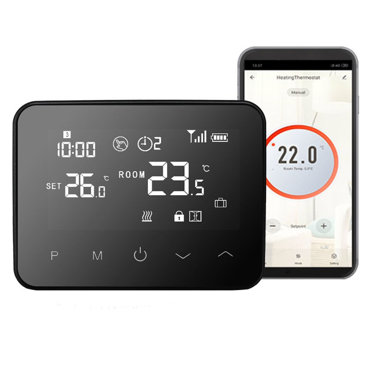 Accesorii pentru cazane și centrale termice, Termostat de ambient inteligent Smart WT-20, WI-FI, Control Interne -9, dioda.ro