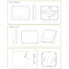Termostat de ambient inteligent Smart WT-20, WI-FI, Control Internet , Pentru Centrala Termica, RF Wireless