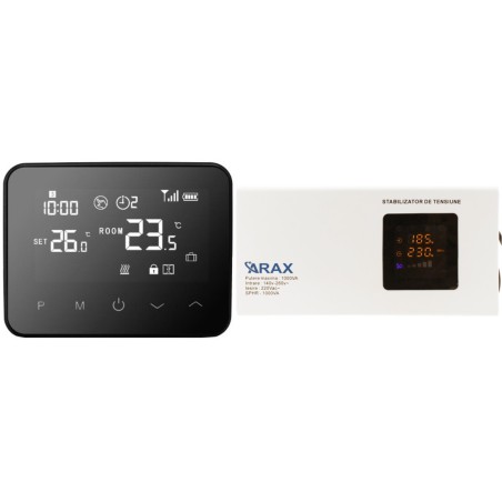 Accesorii pentru cazane și centrale termice, Set Termostat de ambient inteligent Smart WT-20, WI-FI, Control Int -3, dioda.ro