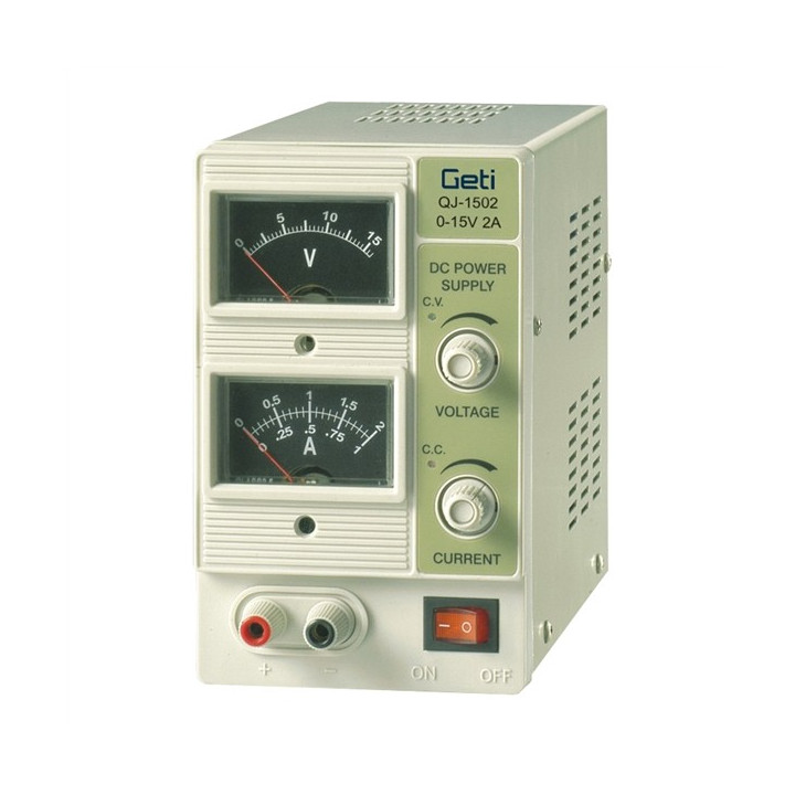 Surse reglabile de tensiune, Laboratory power supply Geti  QJ1502A  0-15V/ 0-2A -1, dioda.ro