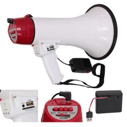 Interne, MEGAFON 35W USB INREGISTRARE + ACUMULATOR + SIRENA -1, dioda.ro