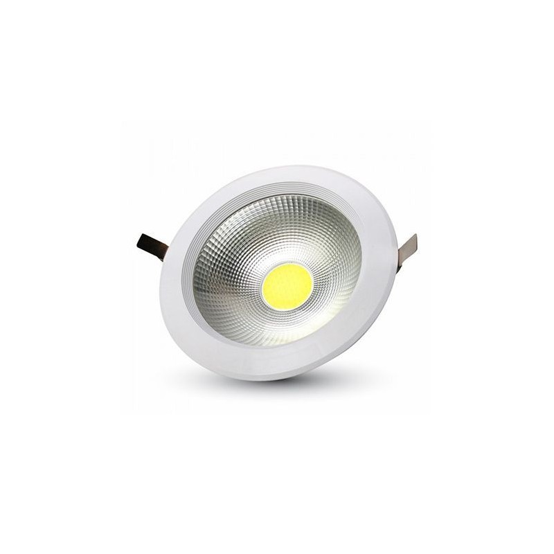 SPOT LED 10W 6000K ALB RECE Interne, SPOT LED 10W 6000K ALB RECE -1, dioda.ro