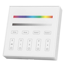 Interne, CONTROLLER BANDA LED RGB + ALB 4 ZONE WI-FI - ALB -1, dioda.ro