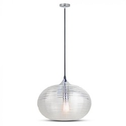 Interne, PENDUL TAVAN 35CM STICLA TRASNPARENTA - DIAMOND -1, dioda.ro