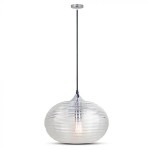 PENDUL TAVAN 35CM STICLA TRASNPARENTA - DIAMOND Interne, PENDUL TAVAN 35CM STICLA TRASNPARENTA - DIAMOND -1, dioda.ro