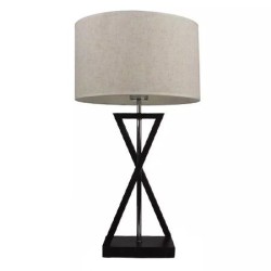 Interne, LAMPA NOPTIERA E27 ABAJUR IVORY - ROTUND -1, dioda.ro