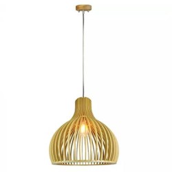 Interne, PENDUL TAVAN DIN LEMN E27 MAX 60W D35 X 45CM -1, dioda.ro