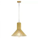 Interne, PENDUL TAVAN DIN LEMN E27 MAX 60W D35 X 35CM -1, dioda.ro