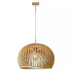 Interne, PENDUL TAVAN DIN LEMN E27 MAX 60W D45 X 28CM -1, dioda.ro