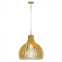 Interne, PENDUL TAVAN DIN LEMN E27 MAX 60W D45 X 45CM -1, dioda.ro