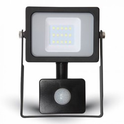 Proiectoare LED, Proiector LED SMD 10W 6400K IP65 CU SENZOR MISCARE NEGRU -2, dioda.ro