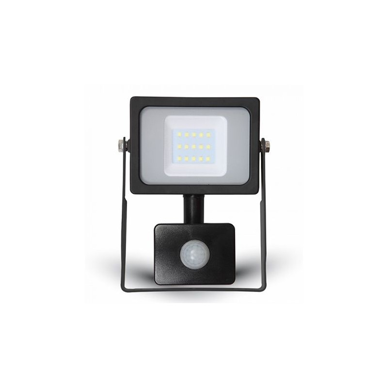 Proiectoare LED, Proiector LED SMD 10W 6400K IP65 CU SENZOR MISCARE NEGRU -2, dioda.ro