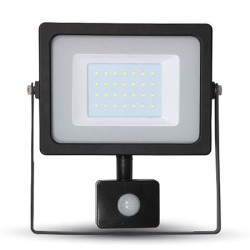 Proiectoare LED, Proiector LED SMD 20W 6400K IP65 CU SENZOR MISCARE NEGRU -2, dioda.ro