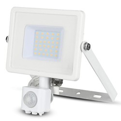 Proiectoare LED, Proiector LED SMD 30W 4000K IP44 CU SENZOR MISCARE - ALB -2, dioda.ro