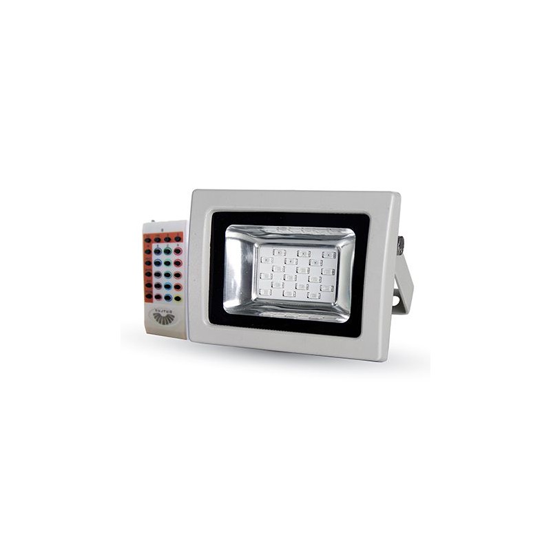 Proiectoare LED, Proiector LED SMD 10W RGB CU SENZOR LUMINA IP65 ALB -2, dioda.ro