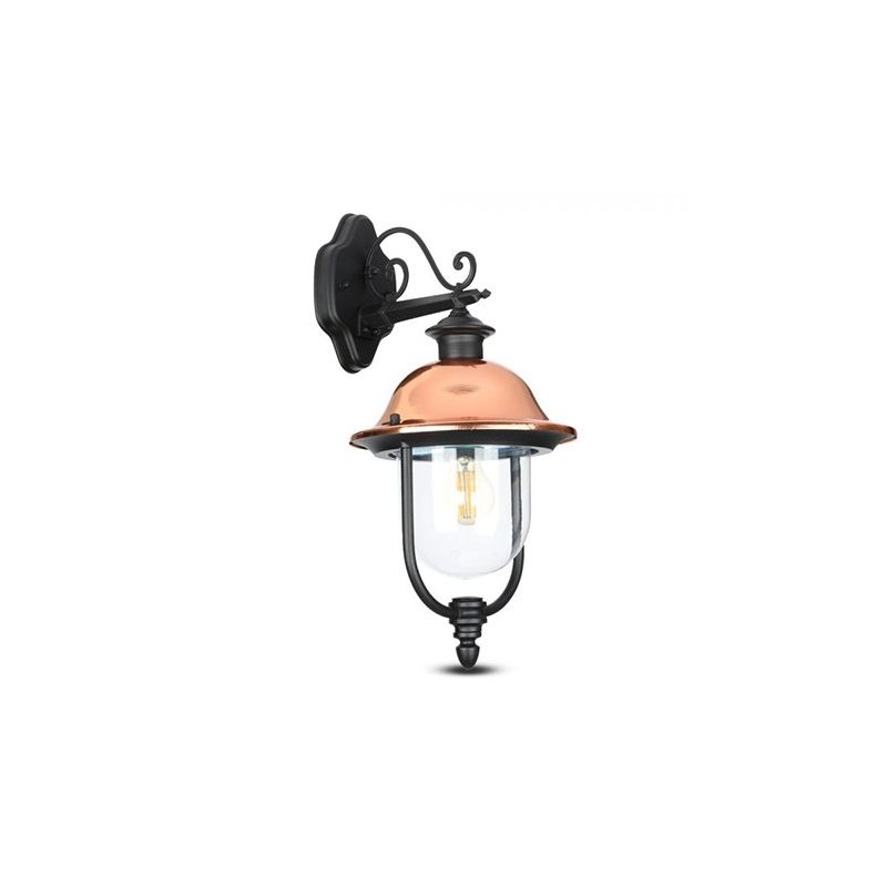 LAMPA DE GRADINA MONTAJ PERETE SOCLU E27 - NEGRU Interne, LAMPA DE GRADINA MONTAJ PERETE SOCLU E27 - NEGRU -1, dioda.ro