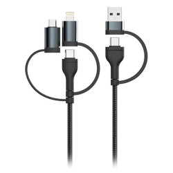 Interne, CABLU 5IN1 TIP C - MICROUSB - USB - LIGHTNING 1.2M -1, dioda.ro