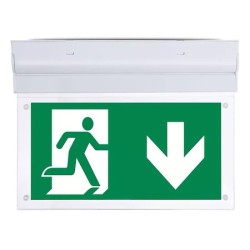 Lampi Semnalizare Iesire Emergenta, LAMPA LED IESIRE DE URGENTA 2W 6000K ALB RECE -1, dioda.ro