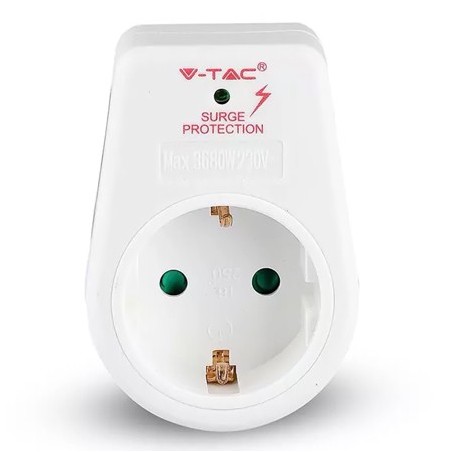 Interne, ADAPTOR PRIZA CU PROTECTIE LA SUPRATENSIUNE 16A 3680W MAX -1, dioda.ro