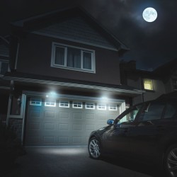 Casa Gradina, Reflector solar cu LED, cu senzor de mişcare şi de lumină - NEGRU 55270BK -4, dioda.ro