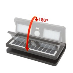 Casa Gradina, Reflector solar cu LED, cu senzor de mişcare şi de lumină - NEGRU 55270BK -6, dioda.ro