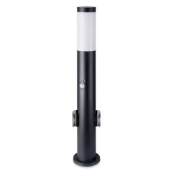 Interne, LAMPA GRADINA SOCLU GU10 CU SENZOR DE MISCARE IP54 - NEGRU -1, dioda.ro