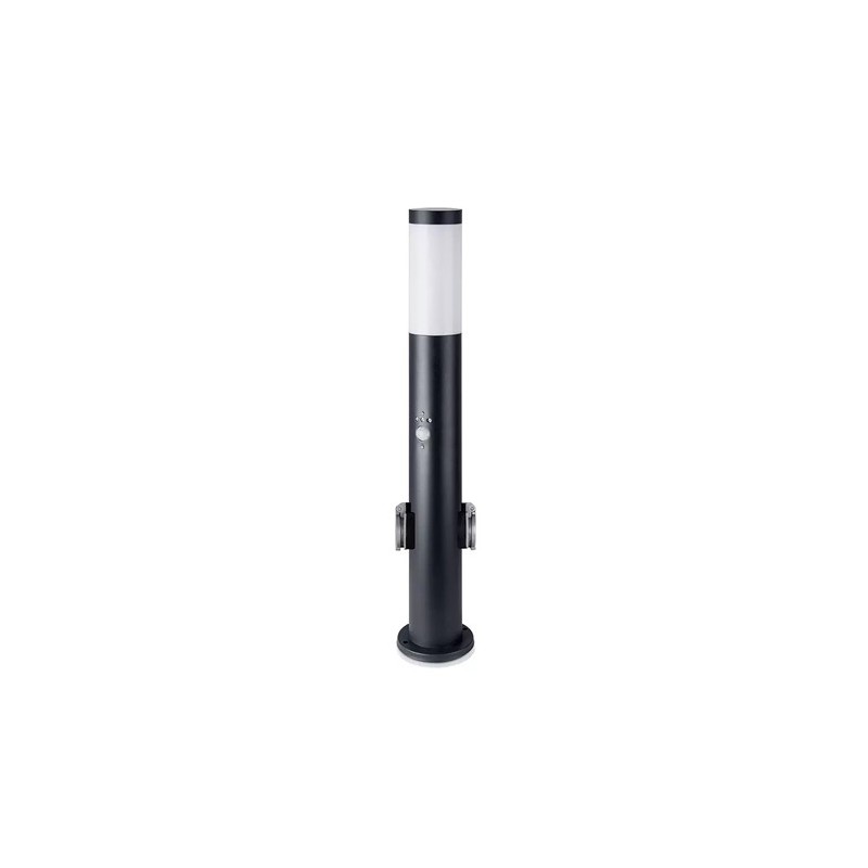 Interne, LAMPA GRADINA SOCLU GU10 CU SENZOR DE MISCARE IP54 - NEGRU -1, dioda.ro