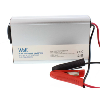Invertoare auto, Invertor de tensiune 12V 220V, 600W Well unda sinusoidala pura PSUP-INV/PSW-12V600W-WL -2, dioda.ro
