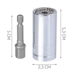 Scule de mana, Priză universală - cheie tubulară universala  7-19mm -16, dioda.ro