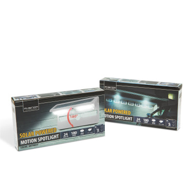 Casa Gradina, Reflector solar cu LED, cu senzor de mişcare şi de lumină, alb, cod 55270WH -4, dioda.ro