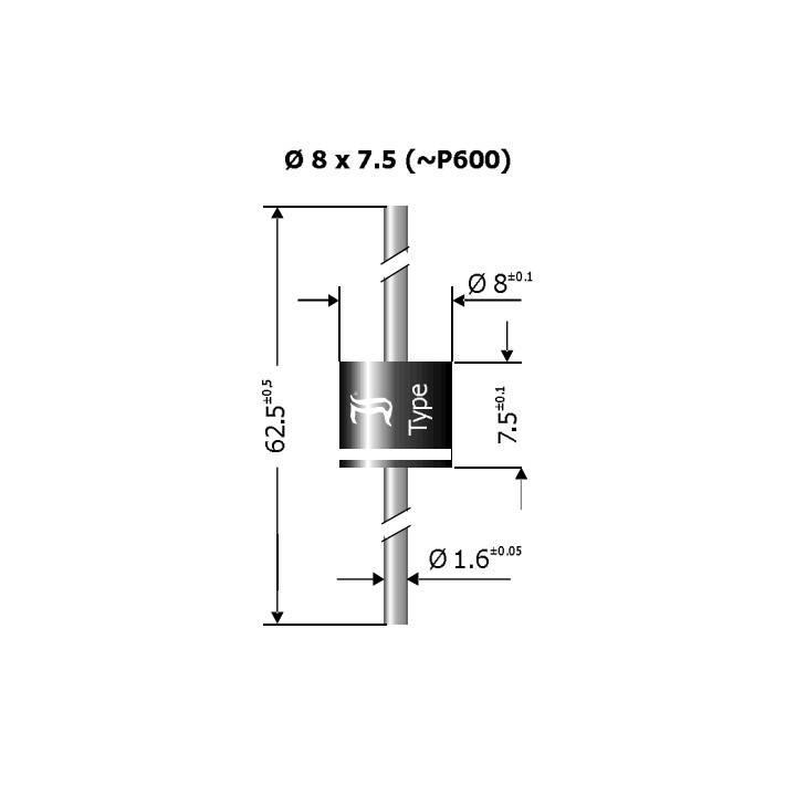 Diode, Diodă Bypass panouri solare : redresoare Schottky THT 50V 20A P600 Ambalaj: Ammo Pack SBX2050-DIO -4, dioda.ro