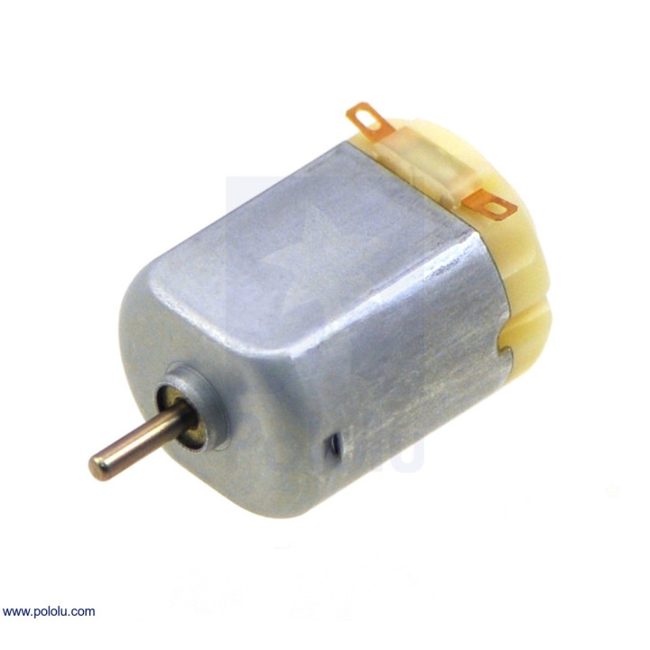 MicroMotoare, Motor: DC fără angrenaj 3VDC Arb.pe două feţe: nu 800mA POLOLU-1117 -1, dioda.ro