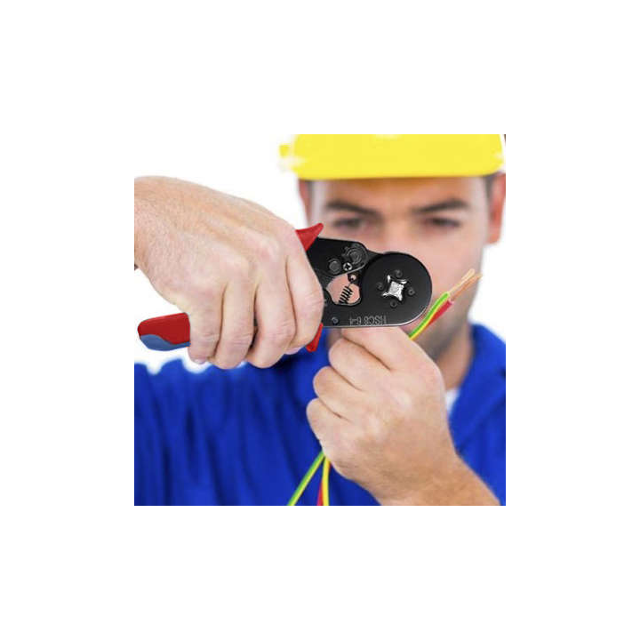 Scule de mana, Set Cleste de sertizare HSC8 6-4A pentru pini 0,25-10mm2 - set cu 500 pini HSC8 6-4A -8, dioda.ro