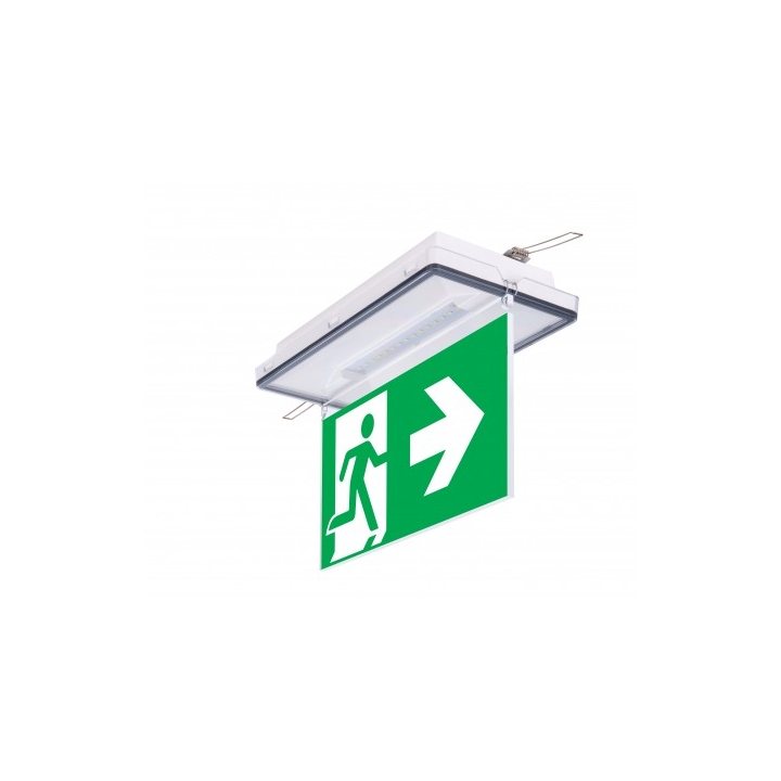 Emergenta, Lampa Exit Vella LED 6W, 1h, IP65, Intelight -1, dioda.ro