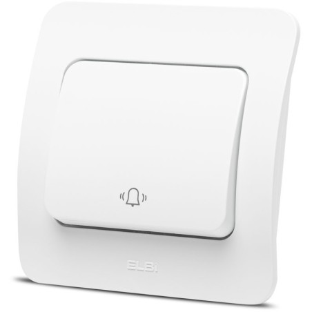 Aparataj doza rotunda, Jazz intrerupator sonerie, alb, Elbi -2, dioda.ro