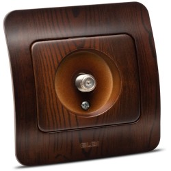 Aparataj doza rotunda, Jazz priza TV conector F, nuc închis, Elbi -4, dioda.ro