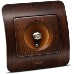 Aparataj doza rotunda, Jazz priza TV conector F, nuc închis, Elbi -2, dioda.ro