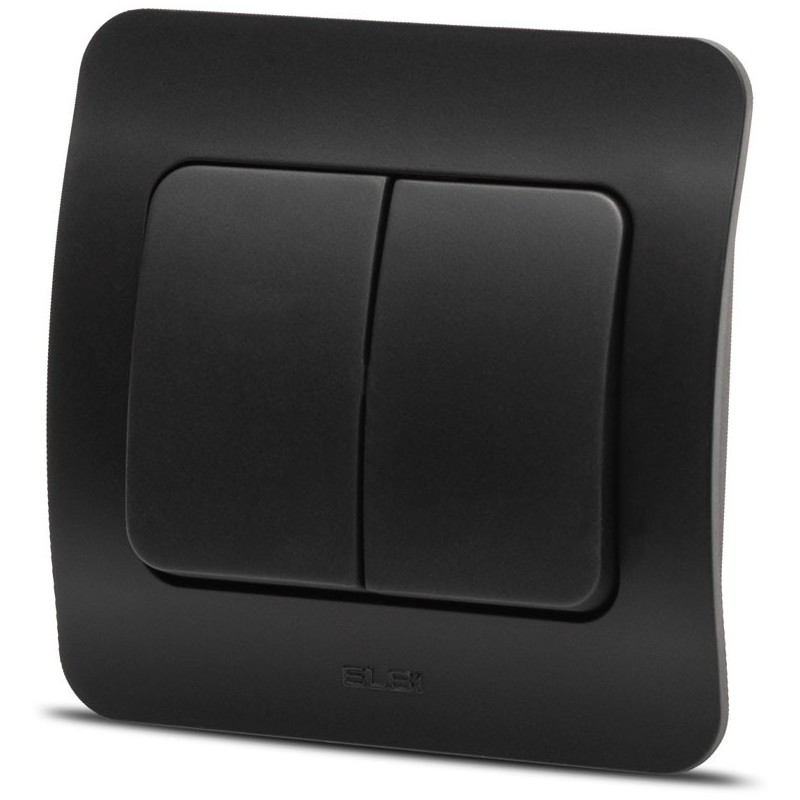 Aparataj doza rotunda, Jazz comutator, negru mat, Elbi -2, dioda.ro