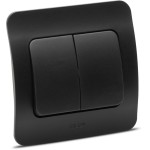 Aparataj doza rotunda, Jazz comutator, negru mat, Elbi -2, dioda.ro