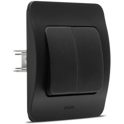 Aparataj doza rotunda, Jazz comutator, negru mat, Elbi -6, dioda.ro