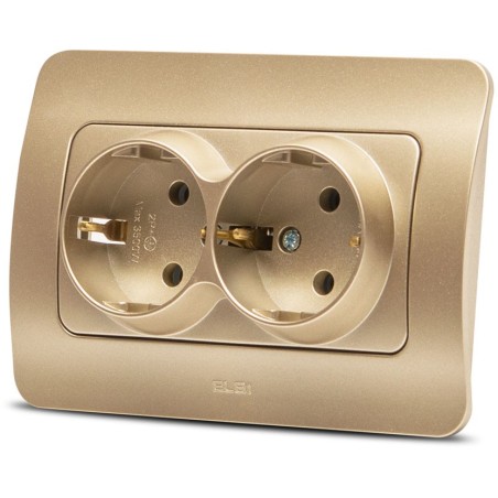 Aparataj doza rotunda, Jazz priza dubla fara CP, titan, Elbi -2, dioda.ro