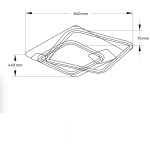 Interior LED, Plafonieră  Magnus LED 92W 6400lm CCT3000-6500K, Erste -1, dioda.ro