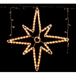 Instalatii sarbatori, Steluta 189LED 12W 80cm 6400K -1, dioda.ro