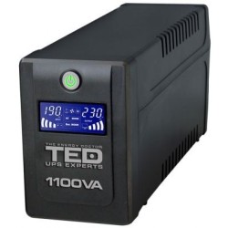 UPS Computer, UPS 1100VA/600W LCD Line Interactive AVR 4 schuko USB Management TED Electric TED001573 -1, dioda.ro