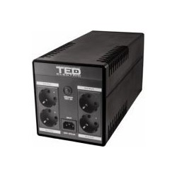 UPS Computer, UPS 1100VA/600W LCD Line Interactive AVR 4 schuko USB Management TED Electric TED001573 -2, dioda.ro