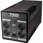 UPS Computer, UPS 1100VA/600W LCD Line Interactive AVR 4 schuko USB Management TED Electric TED001573 -1, dioda.ro
