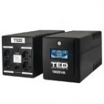 UPS 1600VA/900W LCD Line Interactive AVR 4 schuko USB Management TED Electric TED001597