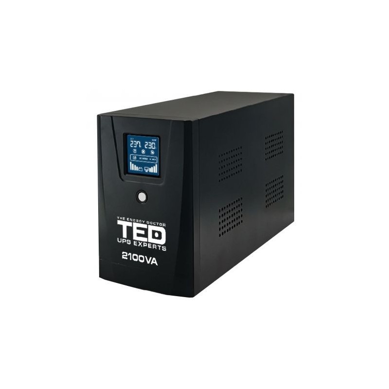 UPS Computer, UPS 2100VA/1200W LCD Line Interactive AVR 2 schuko 2x9Ah USB Management TED Electric TED001603 -1, dioda.ro